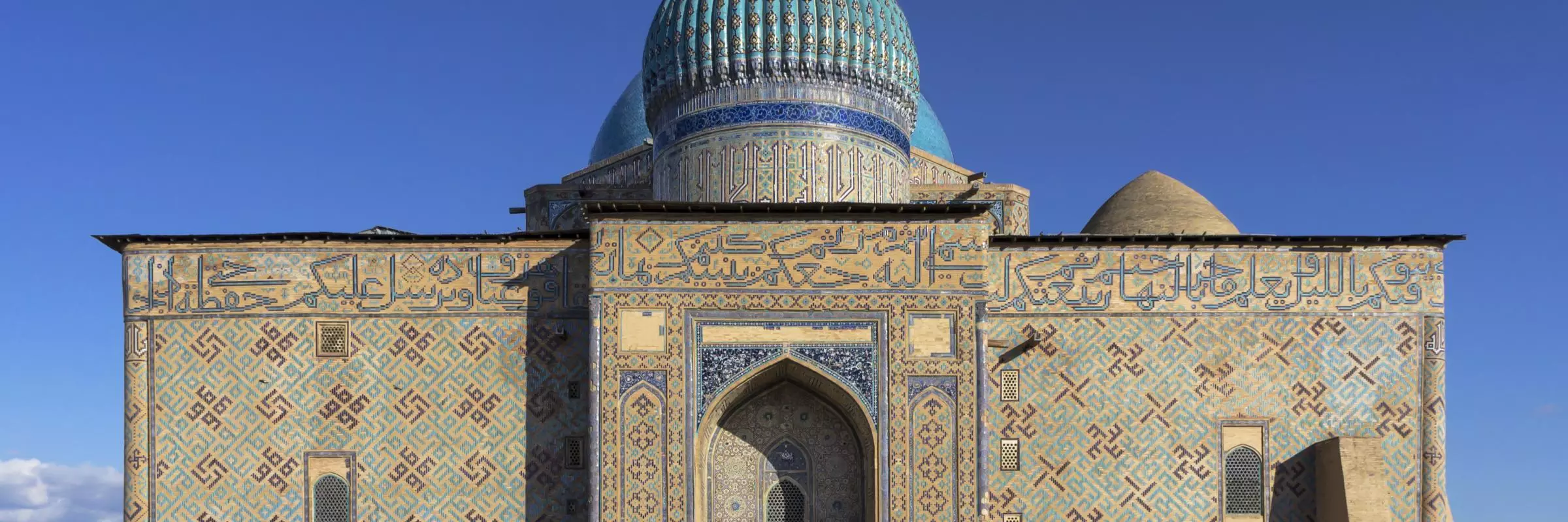 mausoleum of khoja ahmed yasawi in hazrat e turkestan kazakhstan